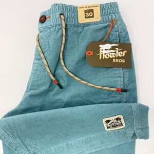 Howler Bros Pressure Drop Cord Shorts Dusty Turquoise‎ Men's Size 30 NEW